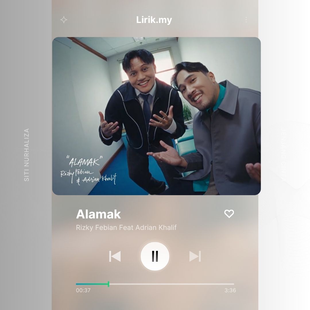 Lirik Lagu alama - Rizky Febian Ft Adrian khalif